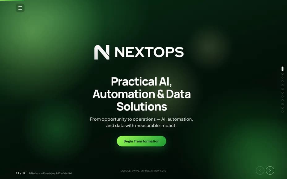 Screenshot of NextOps Overview